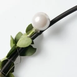 Dekorativer Türkranz 30 Cm Ring In Schwarz -Dekowelt Verkauf amare dekorativer turkranz 30 cm ring in schwarz 3