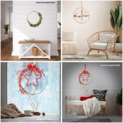 Dekorativer Türkranz 30 Cm Ring In Schwarz -Dekowelt Verkauf amare dekorativer turkranz 30 cm ring in schwarz 5