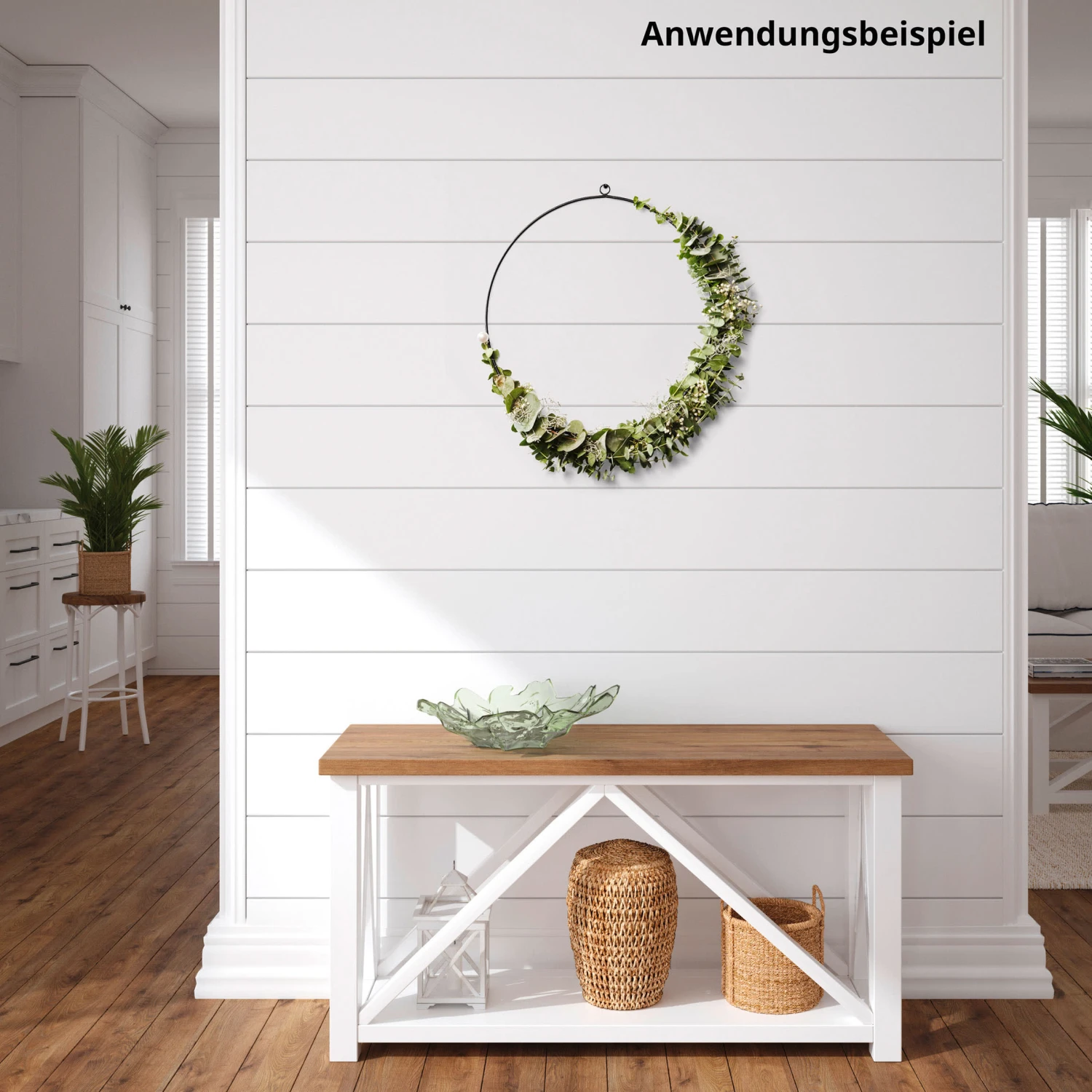 Dekorativer Türkranz 40 Cm Ring In Schwarz 5 Dekorativer Türkranz 40 Cm Ring In Schwarz - Image 5