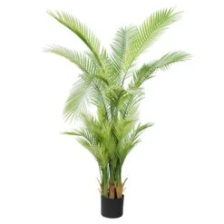 Realistische Plastikpalme Im Topf 160 Cm In Hellgrün