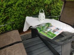 Windlicht Inkl. LED Kerze In Antikweiß -Dekowelt Verkauf ambiente haus windlicht inkl led kerze in antikweiss 3