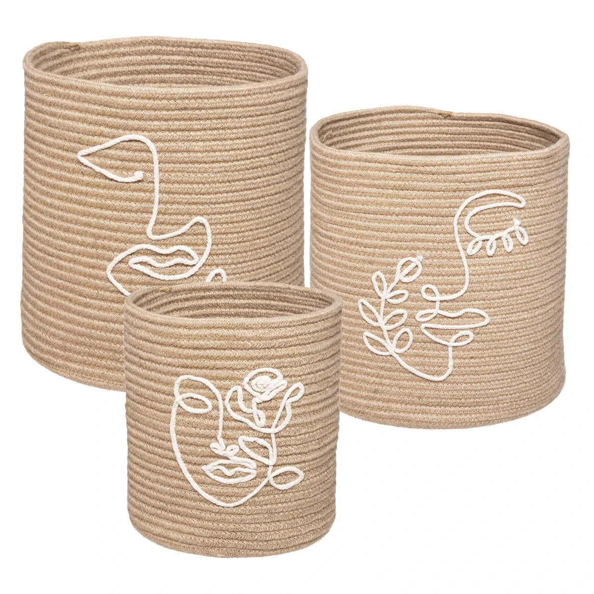 Deko-Körbe In Beige 1 Deko-Körbe In Beige