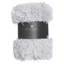 Pelzdecke In Grau -Dekowelt Verkauf atmosphera createur dinterieur pelzdecke in grau 2