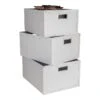 3er-Set: Aufbewahrungsboxen "Ture" In Beige