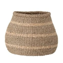 Bloomingville Korb Natur Streifen Aus Seegras