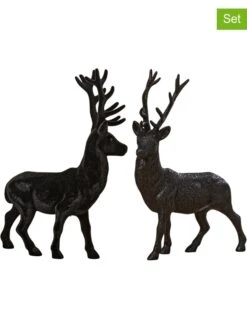 2er-Set: Dekofigur "Josa" In Schwarz - (B)24 X (H)40 X (T)12 Cm