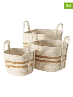 3er-Set: Körbe "Marly" In Creme