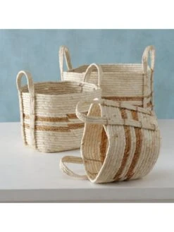 3er-Set: Körbe "Marly" In Creme -Dekowelt Verkauf boltze 3er set korbe marly in creme 5