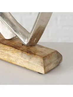 Dekoaufsteller "Albasi" In Natur/ Silber - (B)20 X (H)20 X (T)5 Cm -Dekowelt Verkauf boltze dekoaufsteller albasi in natur silber b 20 x h 20 x t 5 cm 2