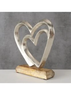 Dekoaufsteller "Albasi" In Natur/ Silber - (B)20 X (H)20 X (T)5 Cm -Dekowelt Verkauf boltze dekoaufsteller albasi in natur silber b 20 x h 20 x t 5 cm 4