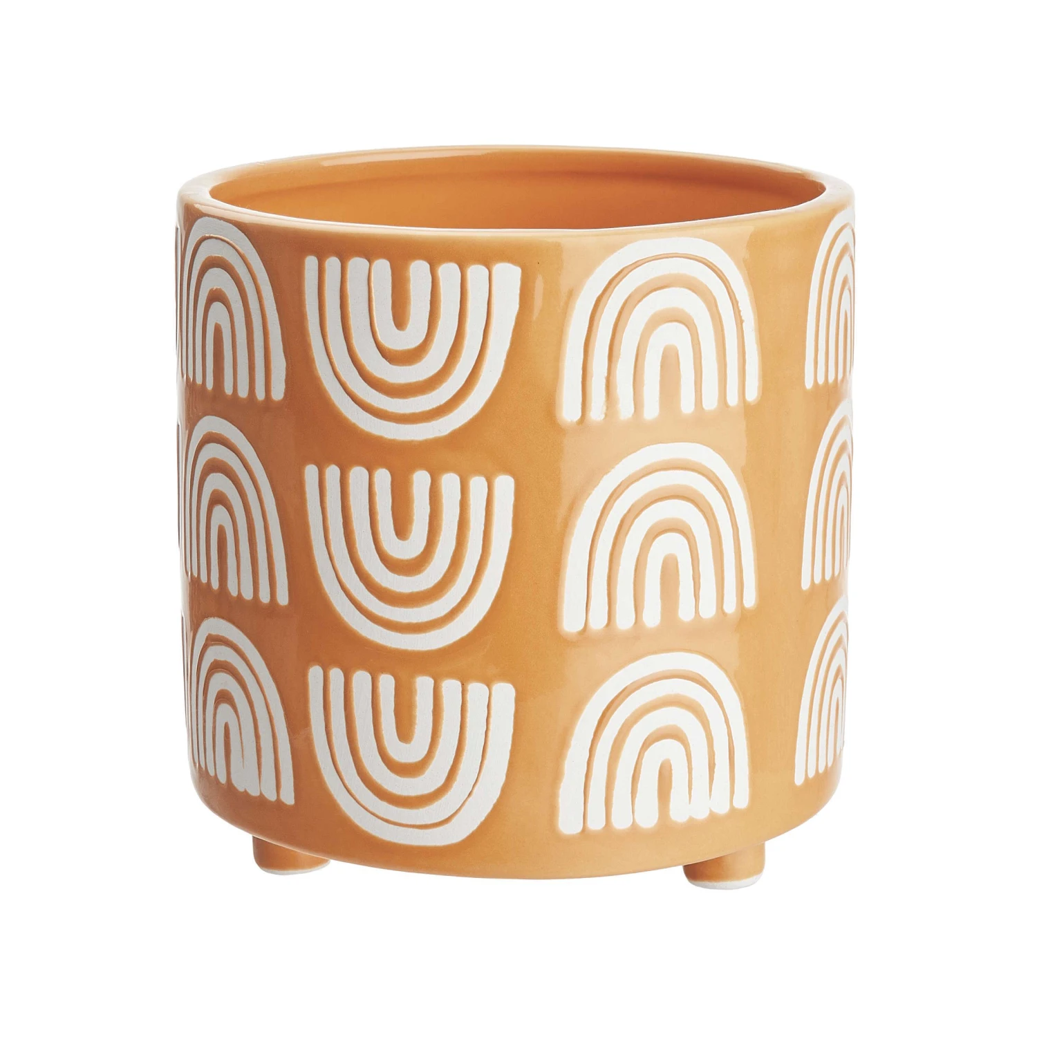 Blumentopf Ø14cm HAPPY RAINBOW In Gelb 1 Blumentopf Ø14cm HAPPY RAINBOW In Gelb