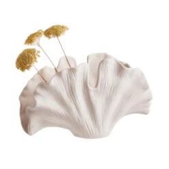 Deko-Objekt Blatt Höhe 21cm GINKGO In Creme -Dekowelt Verkauf butlers deko objekt blatt hohe 21cm ginkgo in creme 2