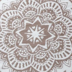 In- & Outdoor-Teppich Flora Ø118cm COLOUR CLASH In Natur-Weiß -Dekowelt Verkauf butlers in and outdoor teppich flora o118cm colour clash in natur weiss 5