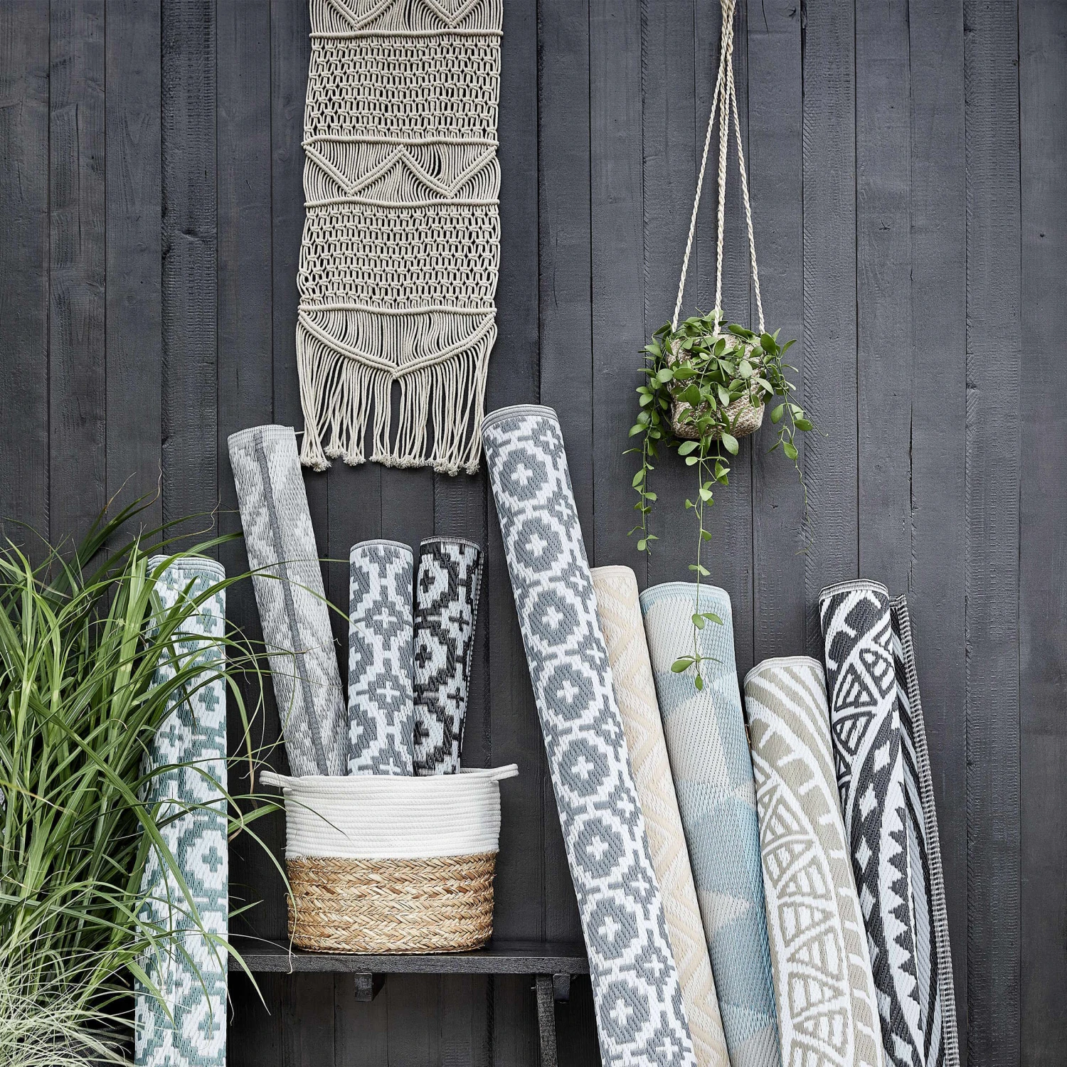 In- & Outdoor-Teppich Mosaik L 150 X B 90cm COLOUR CLASH In Schwarz 7 In- & Outdoor-Teppich Mosaik L 150 X B 90cm COLOUR CLASH In Schwarz - Image 7