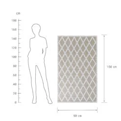 In- & Outdoor-Teppich Rauten L 150 X B 90cm COLOUR CLASH In Natur -Dekowelt Verkauf butlers in and outdoor teppich rauten l 150 x b 90cm colour clash in natur 3