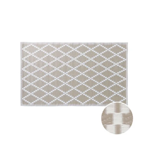 In- & Outdoor-Teppich Rauten L 150 X B 90cm COLOUR CLASH In Natur -Dekowelt Verkauf butlers in and outdoor teppich rauten l 150 x b 90cm colour clash in natur