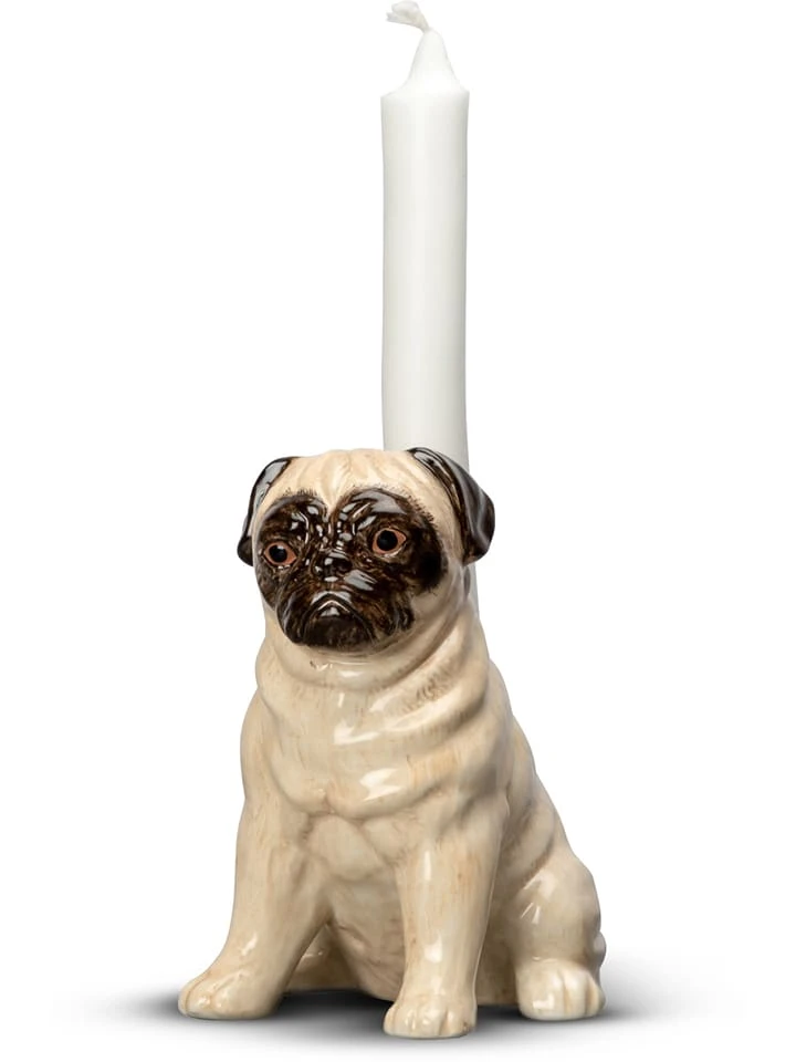 ByOn Kerzenhalter "Pug" In Beige - (B)13 X (H)14,5 X (T)9 Cm 1 ByOn Kerzenhalter "Pug" In Beige - (B)13 X (H)14,5 X (T)9 Cm