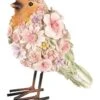 Dekofigur "Vogel" In Rosa/ Grün/ Orange - (B)10 X (H)12 X (T)7 Cm