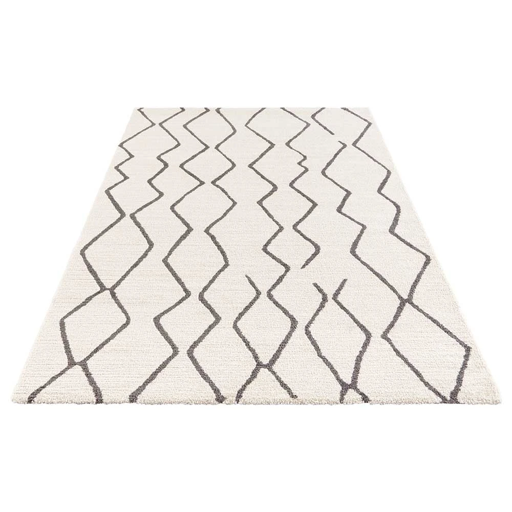 Kurzflor Teppich Vienne Creme Grau 2 Kurzflor Teppich Vienne Creme Grau - Image 2