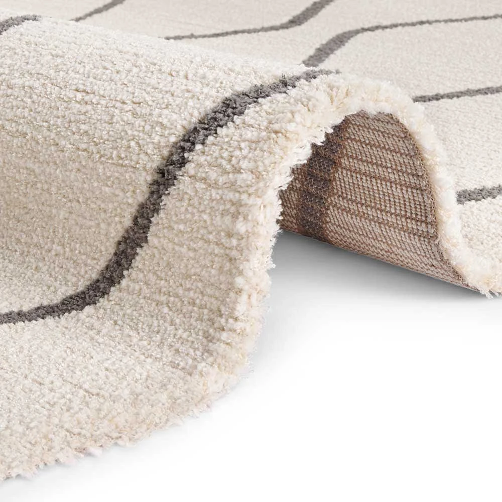 Kurzflor Teppich Vienne Creme Grau 4 Kurzflor Teppich Vienne Creme Grau - Image 4