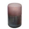 Vase "Leone" In Lila - H. 32 Cm - D. 16,5 Cm