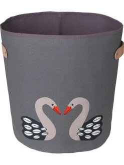 Aufbewahrungskorb "Boss Swan" In Grau - (H)42 X Ø 37 Cm
