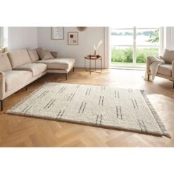 Hochflor Teppich Fransen Kamahe Creme 7 Hochflor Teppich Fransen Kamahe Creme -Dekowelt Verkauf freundin home collection hochflor teppich fransen kamahe creme 3