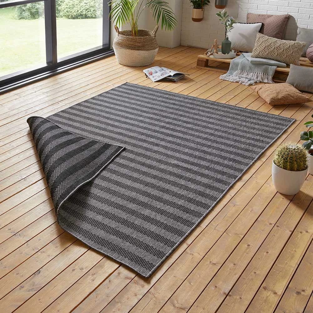 In- & Outdoor Wendeteppich Delilia Grau Anthrazit 2 In- & Outdoor Wendeteppich Delilia Grau Anthrazit - Image 2