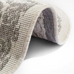 In- Und Outdoor Wendeteppich Rund Rosica Grau -Dekowelt Verkauf freundin home collection in und outdoor wendeteppich rund rosica grau 2
