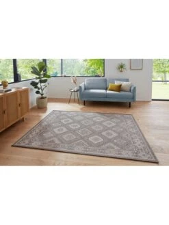 Kurzflor-Teppich "Karakum" In Grau 7 Kurzflor-Teppich "Karakum" In Grau -Dekowelt Verkauf hanse home kurzflor teppich karakum in grau 3