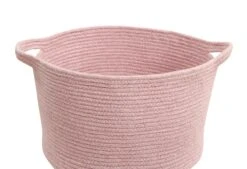 Korb "Gestreifter" In Rosa - 36x36x24 Cm -Dekowelt Verkauf happy decor kids korb gestreifter in rosa 36x36x24 cm 2