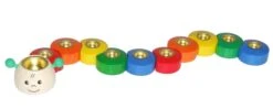 Geburtstagsleuchter-Set "Raupe" In Bunt