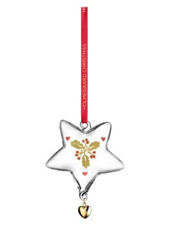 Dekohänger In Transparent/ Gold - (H)8,5 Cm