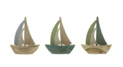 Spar-Set 2x Segelboot "Ahoi", 10 X 12 Cm In Bunt