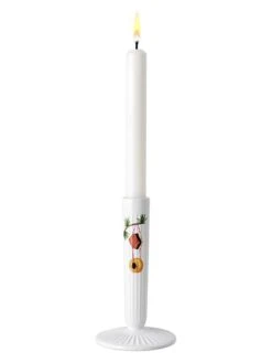 Kerzenständer "Hammershøi" In Weiß - (H)16 X Ø 9,5 Cm