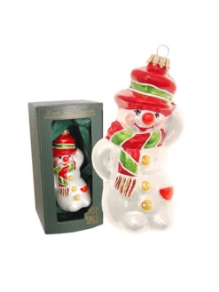 Christbaumornament In Rot/ Weiß - (L)16 Cm