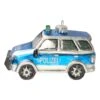 Christbaumornament "Polizei SUV" In Blau - (B)12 Cm