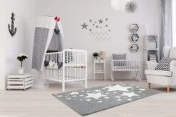 Teppich STARLINE Silbergrau/weiss -Dekowelt Verkauf livone teppich starline silbergrau weiss 3