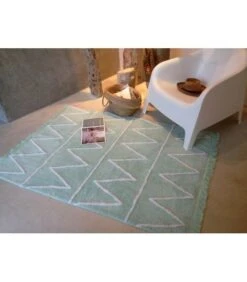 Lorena Canals Teppich "Hippy" In Hellminze/Weiß -120x160 Cm -Dekowelt Verkauf lorena canals teppich hippy in hellminze weiss 120x160 cm 2