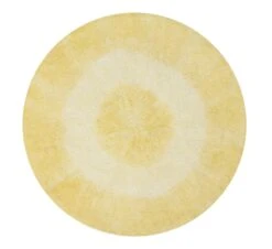 Lorena Canals Teppich "Tie - Dye" In Gelb - 150x150 Cm