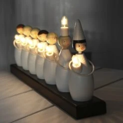 Fensterleuchter Lucia 7 Glühlampen L: 48cm In Weiß -Dekowelt Verkauf marelida fensterleuchter lucia 7 gluhlampen l 48cm in weiss 2