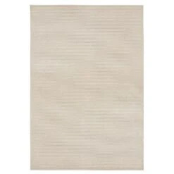 Viskose Teppich Hazel Relief-Optik Creme