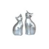 Deko-Katzen (2 Stück) Mieze In Silber