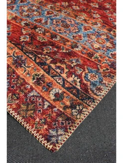 Kurzflor-Teppich "Radom" In Rot/ Bunt -Dekowelt Verkauf nazar kurzflor teppich radom in rot bunt 2