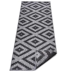 In- & Outdoor Teppich Malta Schwarz Silber -Dekowelt Verkauf northrugs in and outdoor teppich malta schwarz silber 7