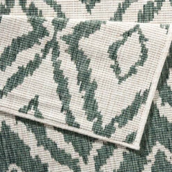 In- & Outdoor Wendeteppich Rio Grün Creme -Dekowelt Verkauf northrugs in and outdoor wendeteppich rio grun creme 2