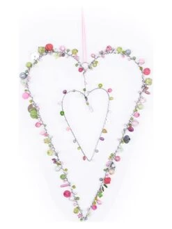 Dekohänger "Herz" In Pink - (B)18 X (H)24 Cm