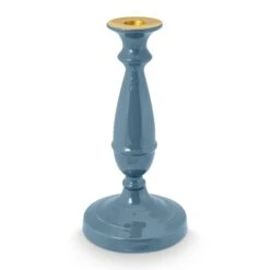 Pip Studio Kerzenstaender "Metal Light Blue" In Blau - 24cm