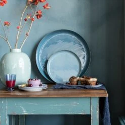 Pip Studio Tablett "Enamelled Light Blue" In Blau - 30cm -Dekowelt Verkauf pip studio tablett enamelled light blue in blau 30cm 2