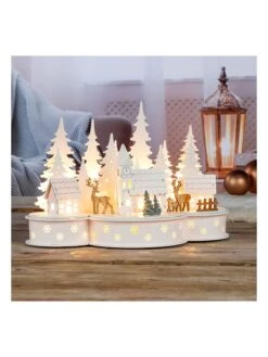 LED-Dekoleuchte "Weihnachtsstadt" In Warmweiß - (B)30 X (H)20 X (T)15 Cm